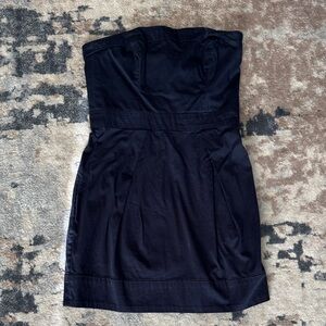 French Connection navy blue strapless dress